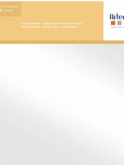 Artemio Feuilles Transparentes En Acétate - 30,5 X 30,5 Cm - 5 Pcs