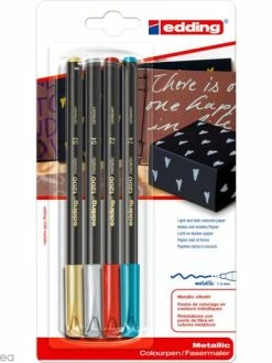 Feutre Coloriage Edding 1200 Assortiment Noël X 4 1-3 Mm