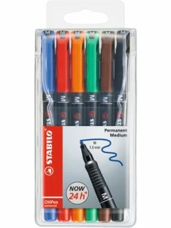 Stabilo Feutre Pour Films OHPen Universal M - Permanent - Par 6