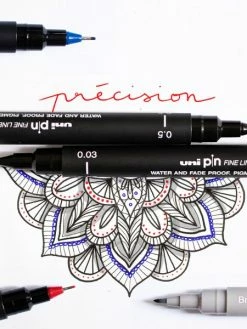 Feutre Technique Uni Pin - Pointe Calibrée 0,9 Mm - Noir -V-Zug shop feutre technique uni pin pointe calibree 09 mm noir p 3