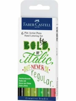 Faber-Castell Feutres à L'encre De Chine "Pitt Artist Pen" - Etui De 6