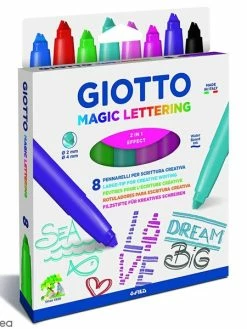 Feutres Magic Lettering Giotto - Multicolore - 10 Pcs