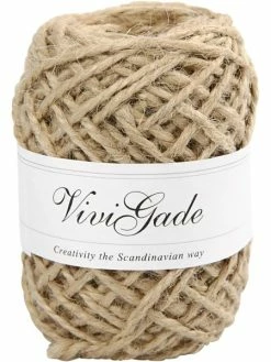 Creativ Company Ficelle De Chanvre Naturelle - 1 à 2 Mm - 30 M - Naturel