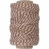 Creativ Company Ficelle En Coton Bicolore 1 Mm - Brun Et Blanc - 50 M