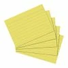 Herlitz Fiches Bristol - A5 - 170 G./m² - Ligné - Jaune