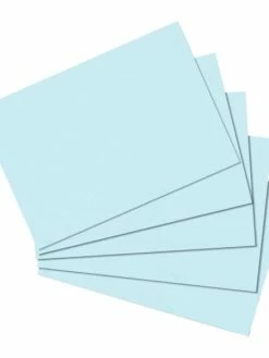 Herlitz Fiches Bristol - A6 - 170 G./m² - Uni - Bleu