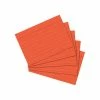 Herlitz Fiches Bristol - A7 - 170 G./m² - Ligné - Orange