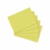 Herlitz Fiches Bristol - A7 - 170 G./m² - Quadrillé - Jaune