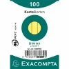 Exacompta Fiches Bristol - A8 - Ligné - Jaune