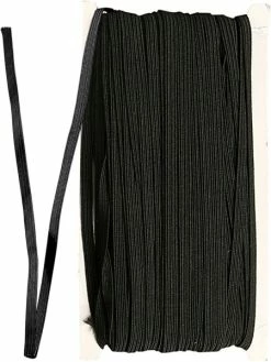 Creativ Company Fil Cordon élastique 6 Mm - Noir - 50 M