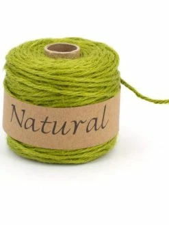 La Mercerie De Vally Fil De Jute Naturel 2 Mm X 50 M Couleur Au Choix Vert