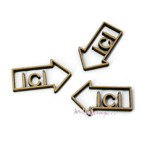 Flèches Bois - Boanita - 3 Pièces 1 Flèches Bois - Boanita - 3 Pièces