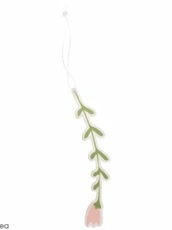 Rico Design Fleur En Bois à Suspendre - Rose - 10 Cm