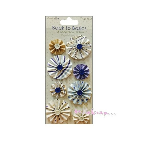 Fleurs Cocardes Papier Autocollant Dovecraft - 8 Pièces 1 Fleurs Cocardes Papier Autocollant Dovecraft - 8 Pièces