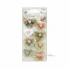 Fleurs, Cœurs Cocardes Papier Autocollant Dovecraft - 8 Pièces