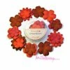 Fleurs Dovecraft Papier Orange - 24 Pièces