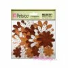 Fleurs Papier Marron - Petaloo - 18 Pièces