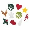 Tricot Créations Formes De Noël En Feutrine Lot De 18 - Embellissement Noël