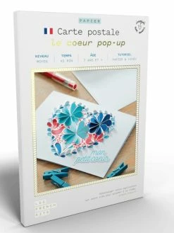 FRENCH'KITS French Kits Cartes Postales - Le Coeur Popup - 1 Pce