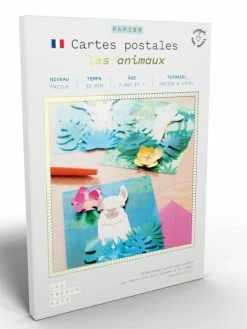 FRENCH'KITS French Kits Cartes Postales - Les Animaux - 3 Pcs