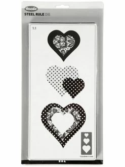 Creativ Company Gabarit De Coupe Coeurs - 3 éléments