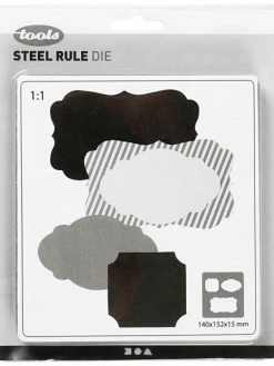 Creativ Company Gabarit De Coupe Etiquettes - 3 éléments