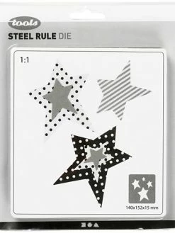 Creativ Company Gabarit De Coupe Etoiles - 4 éléments