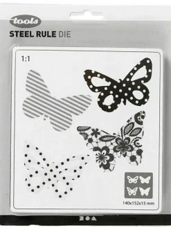 Creativ Company Gabarit De Coupe Papillons - 4 éléments