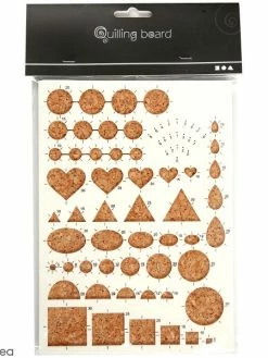 Creativ Company Gabarit En Liège Pour Quilling - 21 X 15 Cm