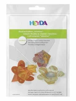 Heyda Gabarit Pour Création De Boîtes Pentagonales "Valentine"