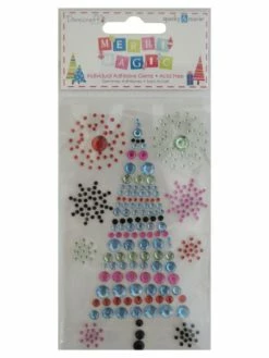 Dovecraft Gemmes Adhésives Strass : Thème Noël - Merry Magic