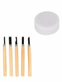 Artemio Gomme à Graver Ø 2,5 Cm Et 6 Gouges