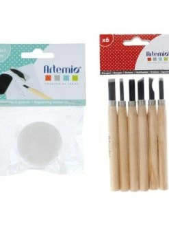 Artemio Gomme à Graver Ø 3,5 Cm Et 6 Gouges