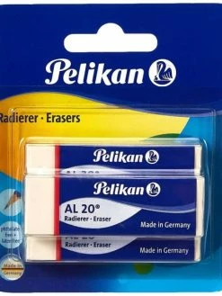 Pelikan Gommes En Plastique "AL 20" - Blister De 3