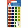 Apli Agipa Gommettes Auto-Adhésives 15Mm 168 Étiquettes Assortiment Métallisé Apli