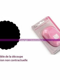 Efco Grande Perforatrice Cercle Ondulé, Diamètre 8,8cm, Perforeuse Cercle Dentelé De 3.5 Pouces