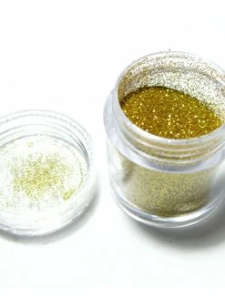 Perlesmania H11319J PAX 1 Boite Paillette Fine Or 5gr Pour Inclusion Résine Nail Art, Scrapbooking