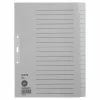 Leitz Intercalaires En Papier Naturel - A4+ - Gris - 20 Touches