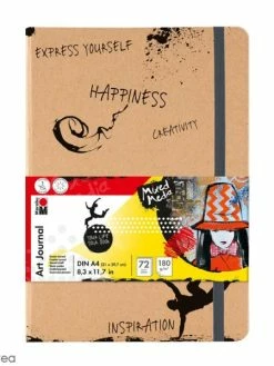 Marabu Journal Créatif - Art Journal - Mixed Media - A4 - 72 Pages