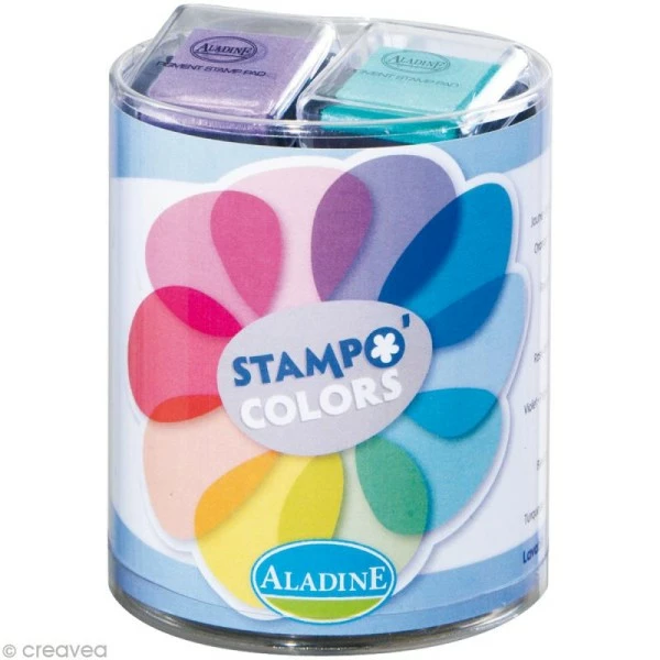 Aladine Kit 10 Encreurs Stampo'colors Pastel 1 Aladine Kit 10 Encreurs Stampo'colors Pastel