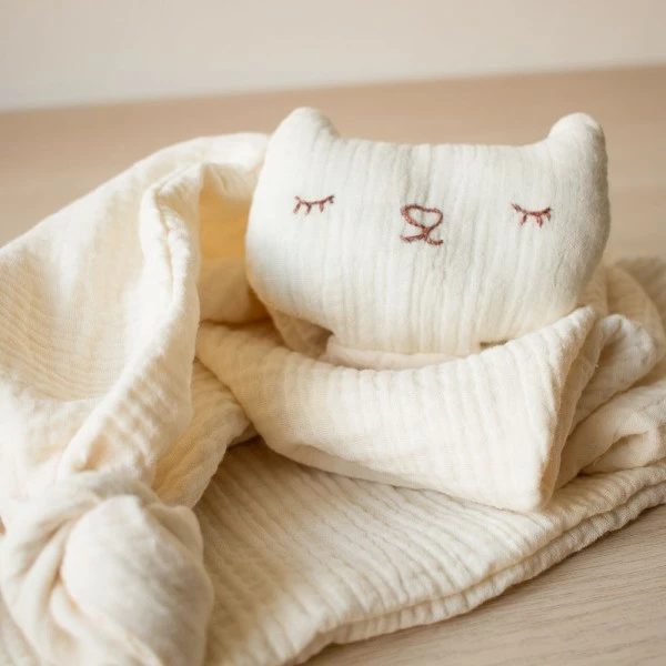 Pause Moderne KIT BÉBÉ DIY - Créer Son Lange Doudou 2 Pause Moderne KIT BÉBÉ DIY - Créer Son Lange Doudou – Image 2