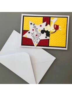 Cemoiquilaifee Kit Carte D'anniversaire Mickey 10,5/15 Cm