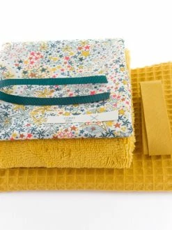 Com'1 Idée Kit Couture - Bavoir Et Lingettes - Liberty Jaune -V-Zug shop kit couture bavoir et lingettes liberty jaune p 3
