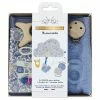 Com'1 Idée Kit Couture - Doudou Et Attache-tétine - Liberty Bleu