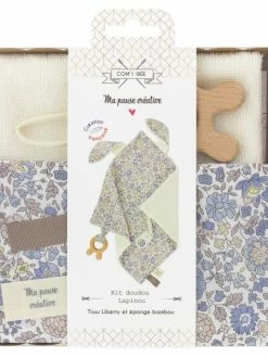 Com'1 Idée Kit Couture Doudou - Lapinou Liberty Danjo - 1 Pce