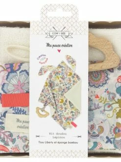 Com'1 Idée Kit Couture Doudou - Lapinou Liberty Mabelle - 1 Pce