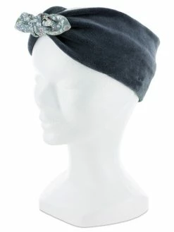 Com'1 Idée Kit Couture - HeadBand Velours Et Liberty - Bleu Marine -V-Zug shop kit couture headband velours et liberty bleu marine p 4