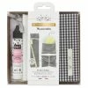 Com'1 Idée Kit Couture - Kit De Toilette Vichy Noir - 3 Pcs