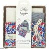 Com'1 Idée Kit Couture - Lingettes Lavables Et Filet - Tissus Liberty - 7 Pcs