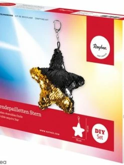Rayher Kit Couture - Porte-clés étoile En Sequins Réversibles